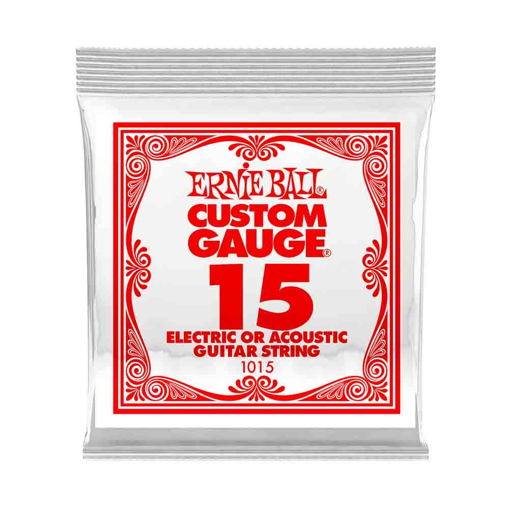Ernie Ball Custom Gauge Plain Steel 1015 經典不鏽鋼 電吉他零弦 (單入裝) 15