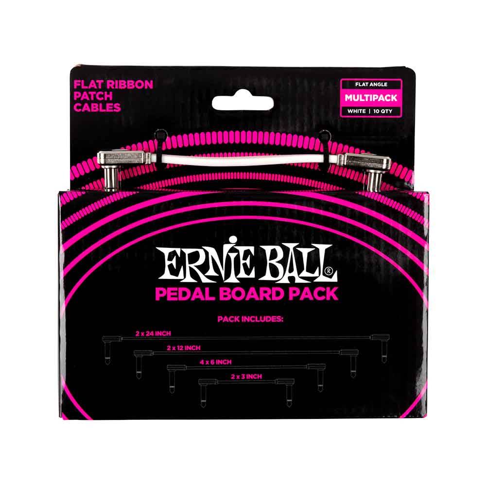 Ernie Ball Flat Ribbon Patch Cable Pedalboard Multi-Pack 導線十入組 (共3色)