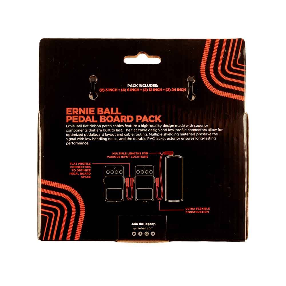 Ernie Ball Flat Ribbon Patch Cable Pedalboard Multi-Pack 導線十入組 (共3色) Ernie Ball Flat Ribbon Patch Cable Pedalboard Multi-Pack 導線十入組 (共3色)