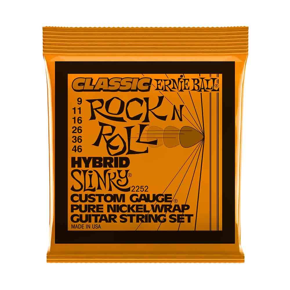 Ernie Ball Hybrid Slinky Classic Rock N Roll Pure Nickel Wrap 2252 經典搖滾鈍鎳 電吉他套弦 09-46