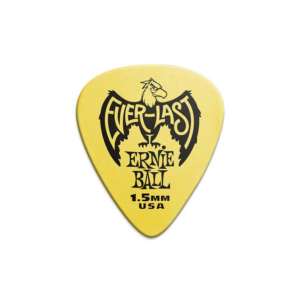 Ernie Ball Everlast Picks Yellow 1.5mm 9195 匹克 (12片裝)