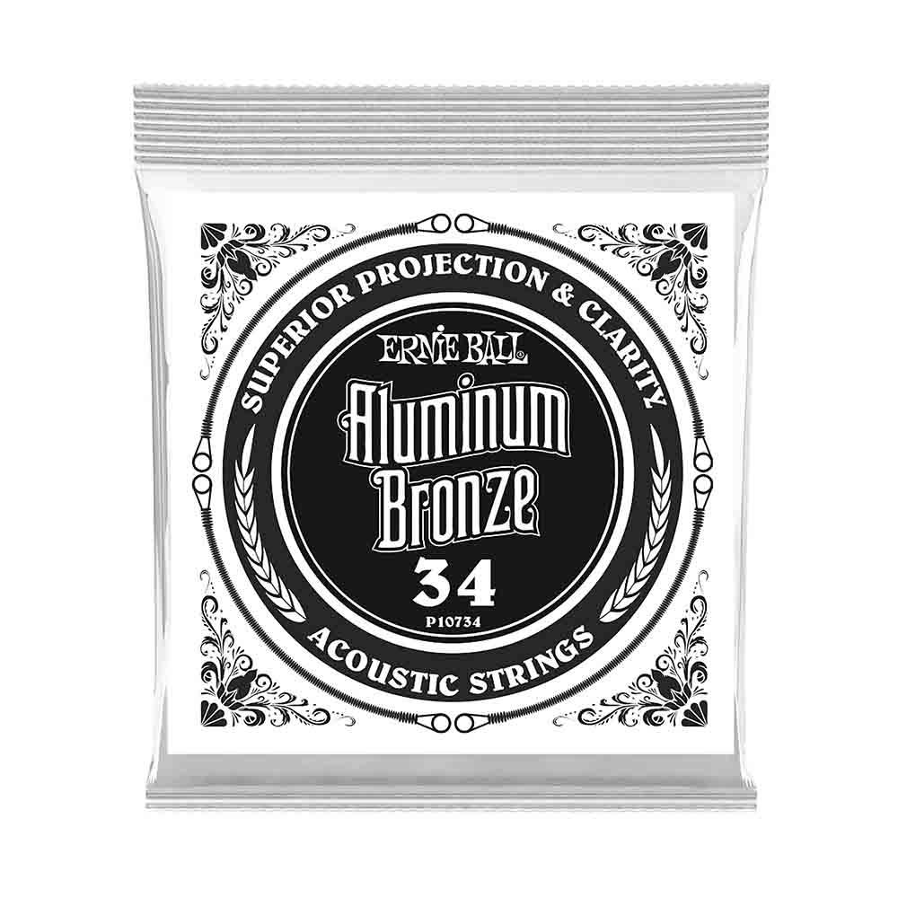 Ernie Ball Aluminum Bronze Wound 10734 清晰澈亮 民謠吉他零弦 (單入裝) 34