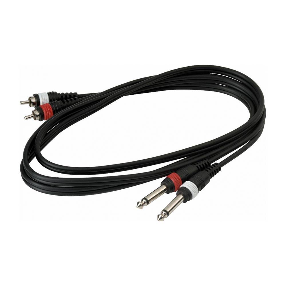 RockCable Patch Cable RCAx2 to TSx2 Jack 1.8m 音訊連接線