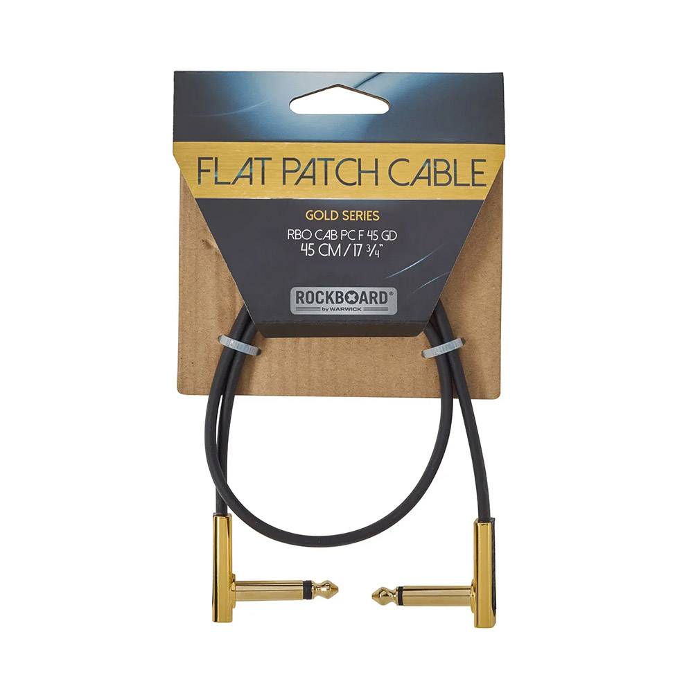 RockBoard Gold Series Flat Patch Cable 導線 (5/10/20/30/45cm)