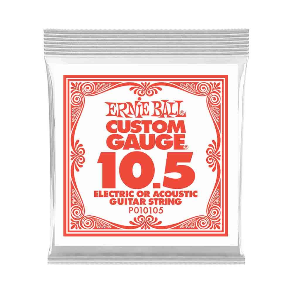 Ernie Ball Custom Gauge Plain Steel 10105 經典不鏽鋼 電吉他零弦 (單入裝) 10.5
