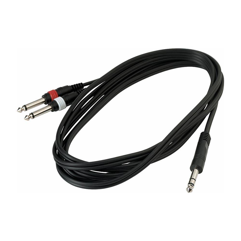 RockCable Patch Cable TSx2 to TRS Jack 3m 音訊連接線