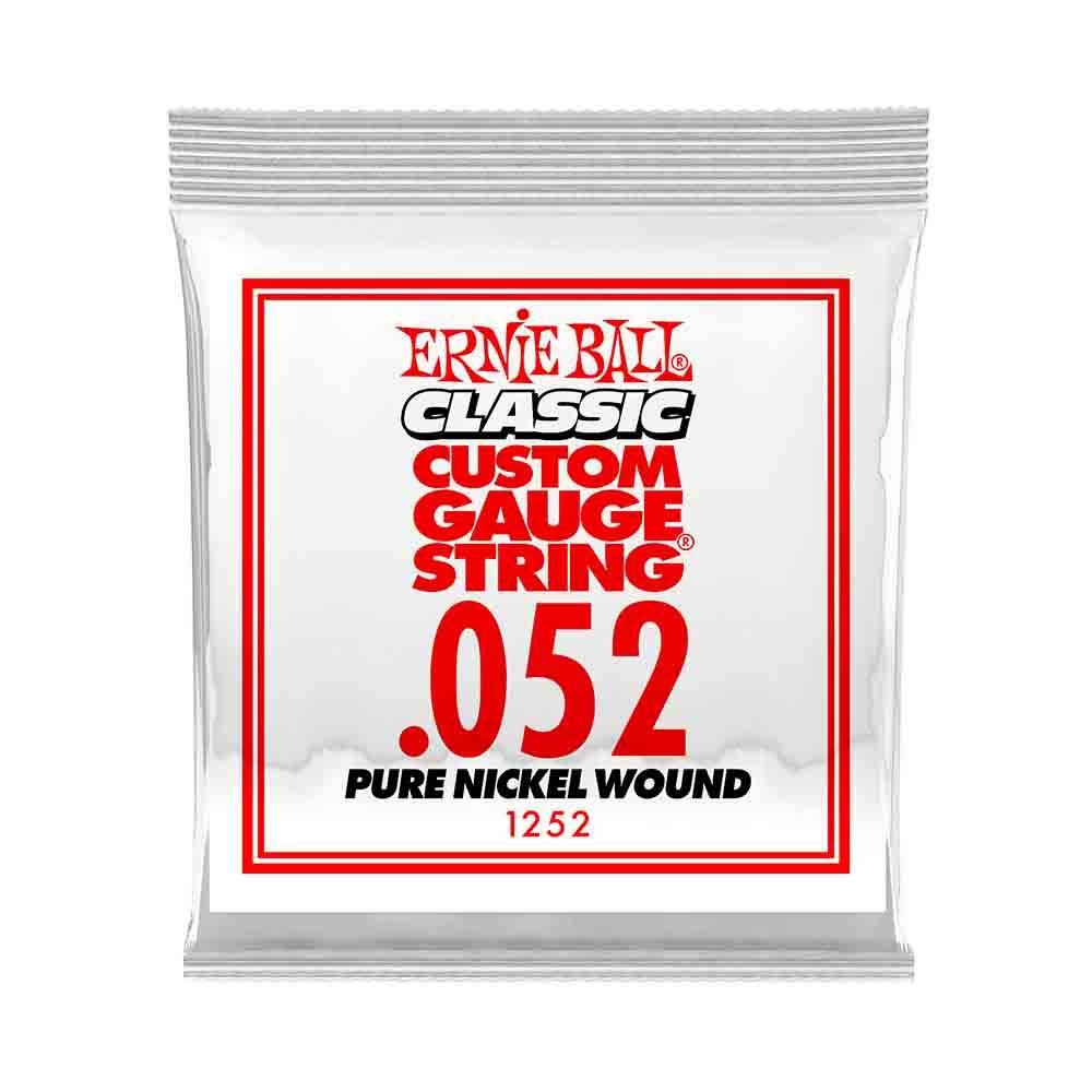 Ernie Ball Classic Pure Nickel Wound 1252 經典搖滾鈍鎳 電吉他零弦 (單入裝) 52