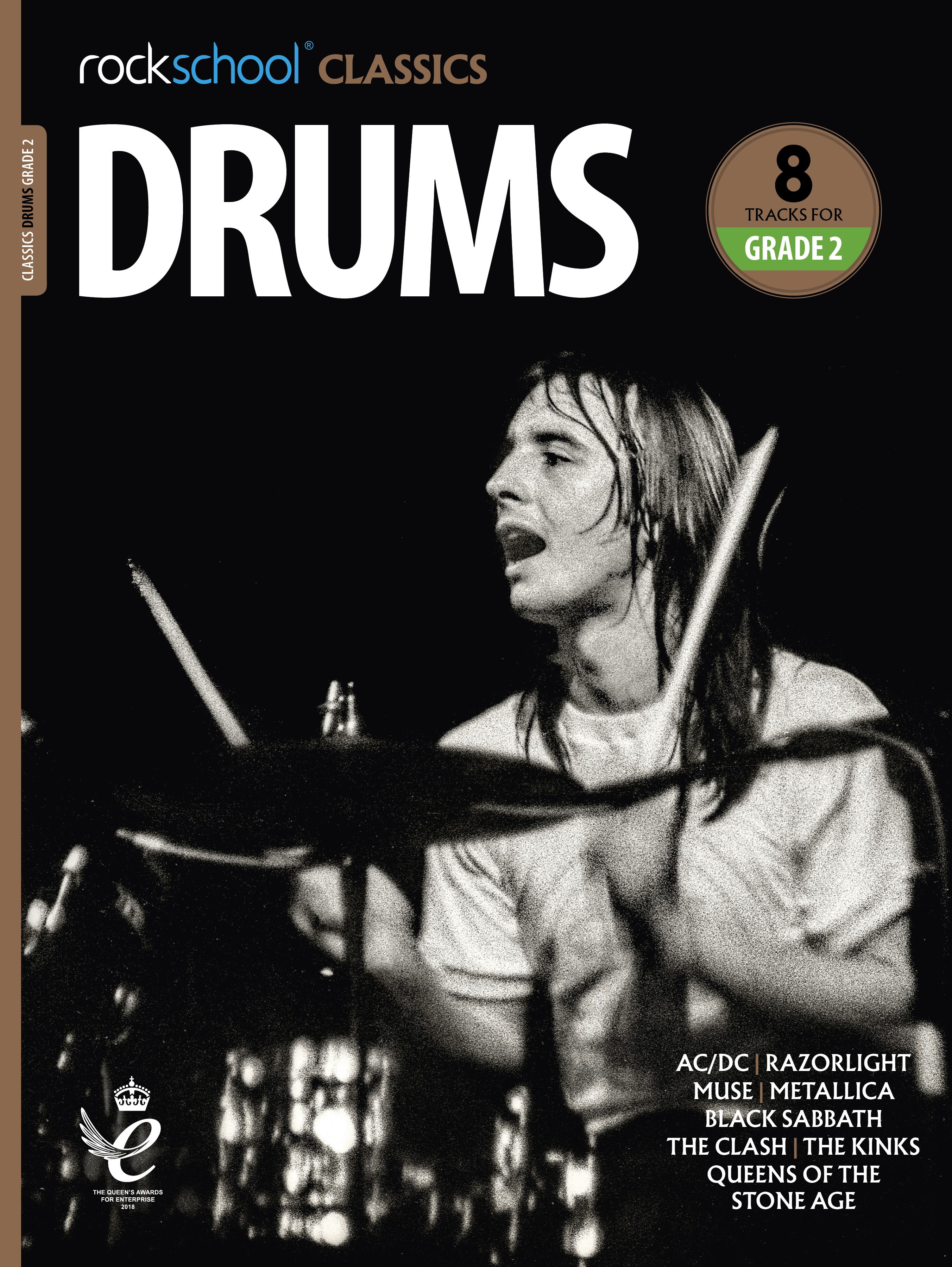 ROCKSCHOOL CLS DRUMS GRADE 2 2018+ 爵士鼓歌本 RSK200076
