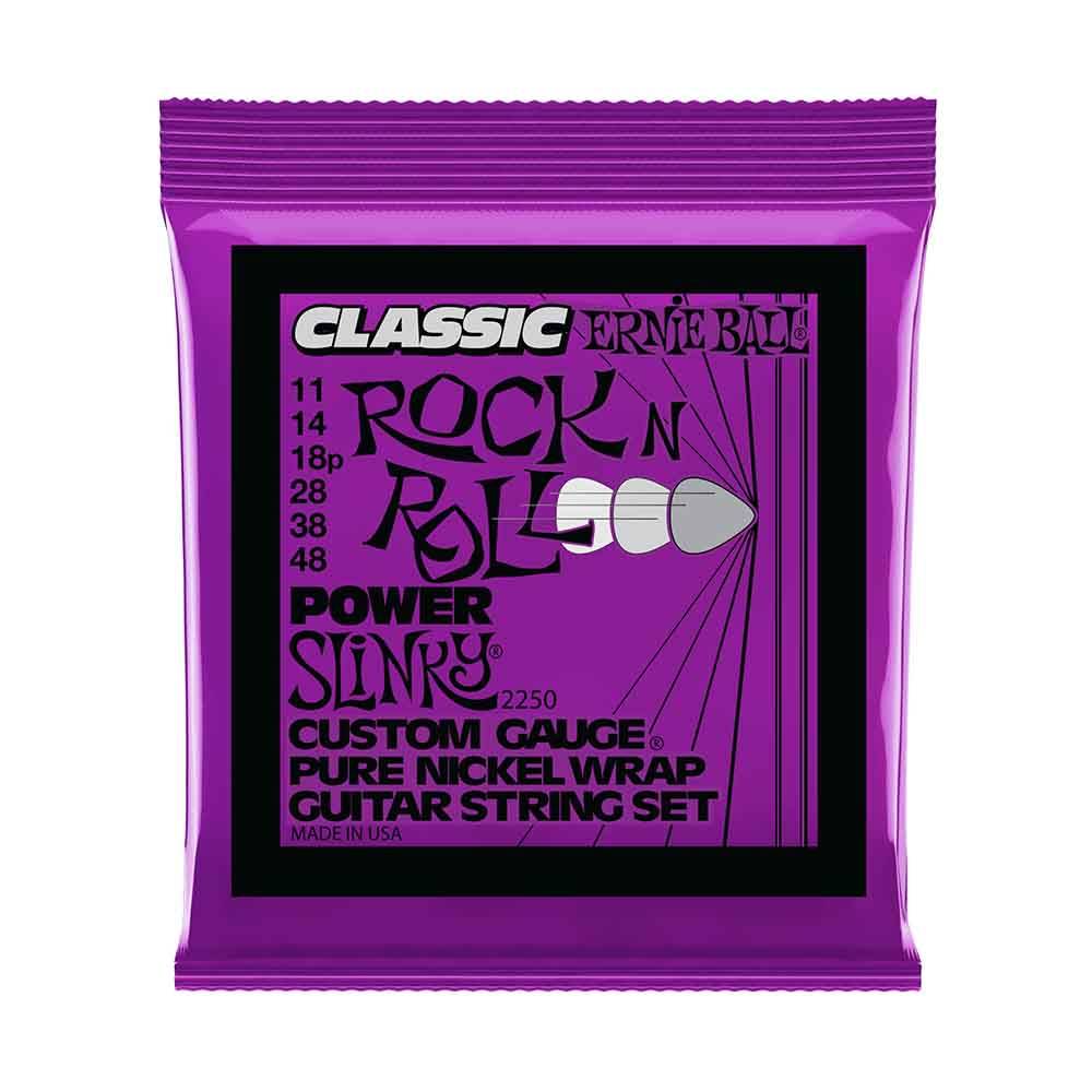 Ernie Ball Power Slinky Classic Rock N Roll Pure Nickel Wrap 2250 經典搖滾鈍鎳 電吉他套弦 11-48