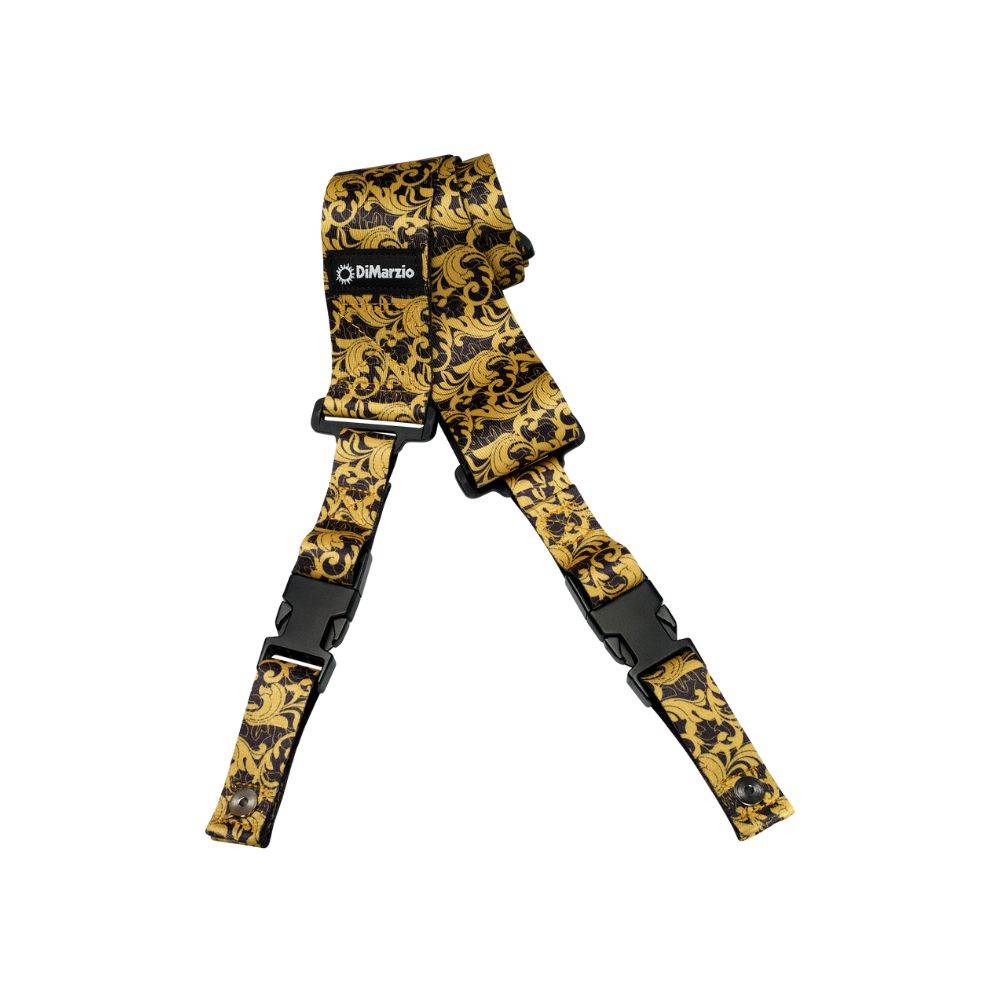Dimarzio Steve Vai ClipLock Guitar Strap - UtoPIA™ Black & Gold