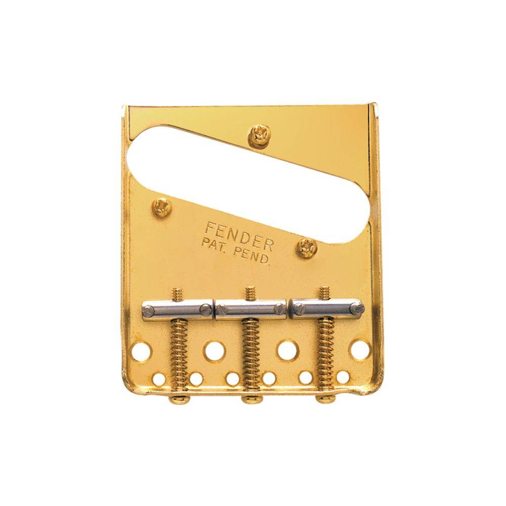 Fender 3-Saddle American Vintage Telecaster Bridge Assembly (Gold)