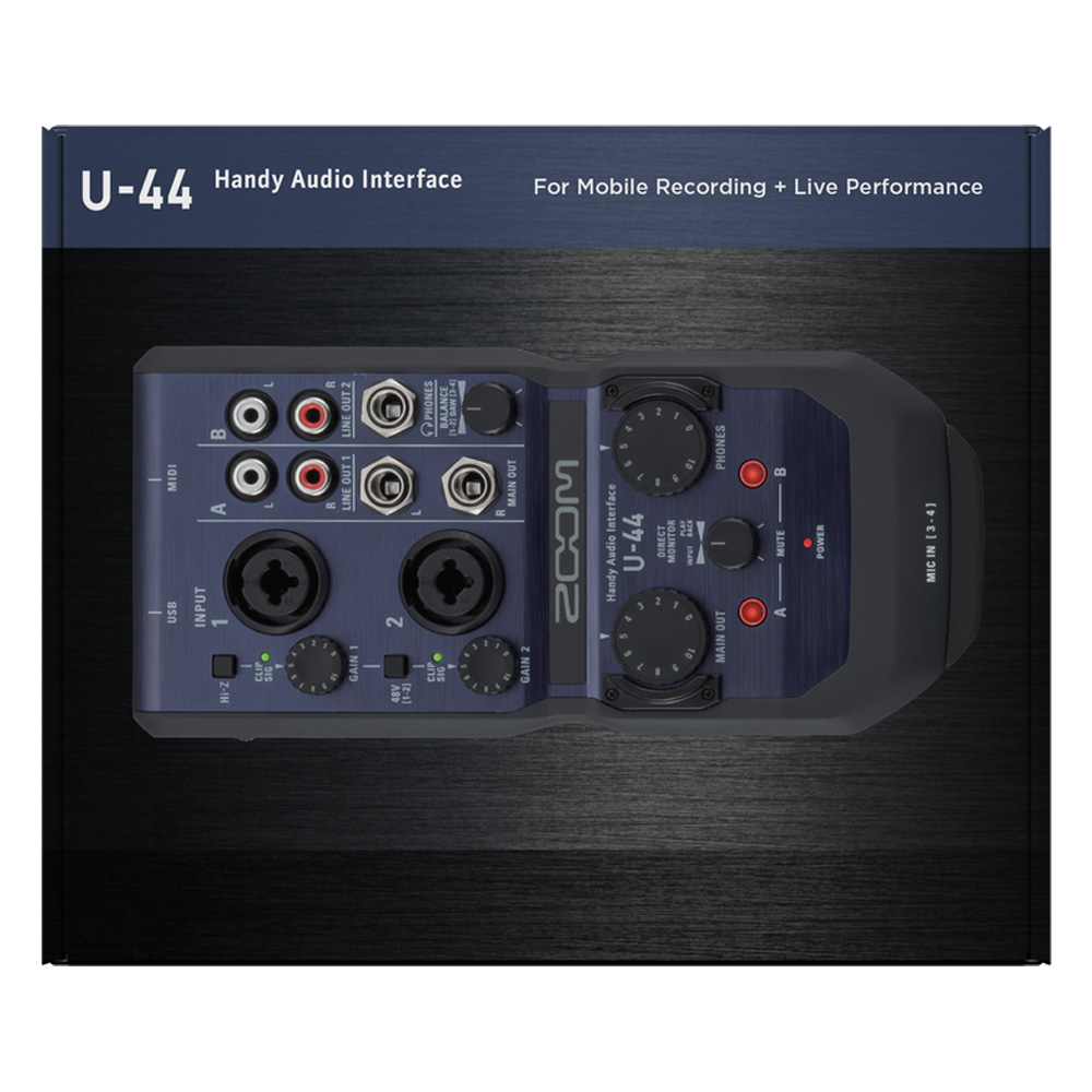 ZOOM U-44 手持型錄音介面