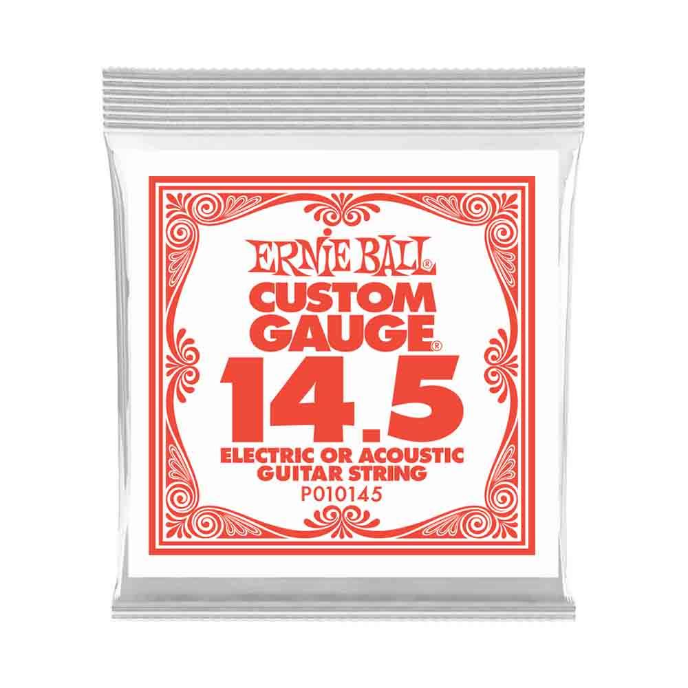 Ernie Ball Custom Gauge Plain Steel 10145 經典不鏽鋼 電吉他零弦 (單入裝) 14.5