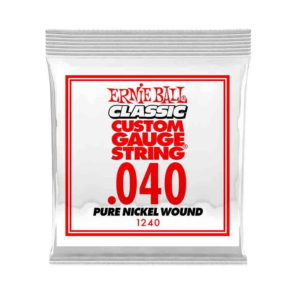Ernie Ball Classic Pure Nickel Wound 1240 經典搖滾鈍鎳 電吉他零弦 (單入裝) 40