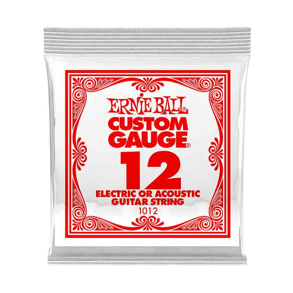 Ernie Ball Custom Gauge Plain Steel 1012 經典不鏽鋼 電吉他零弦 (單入裝) 12