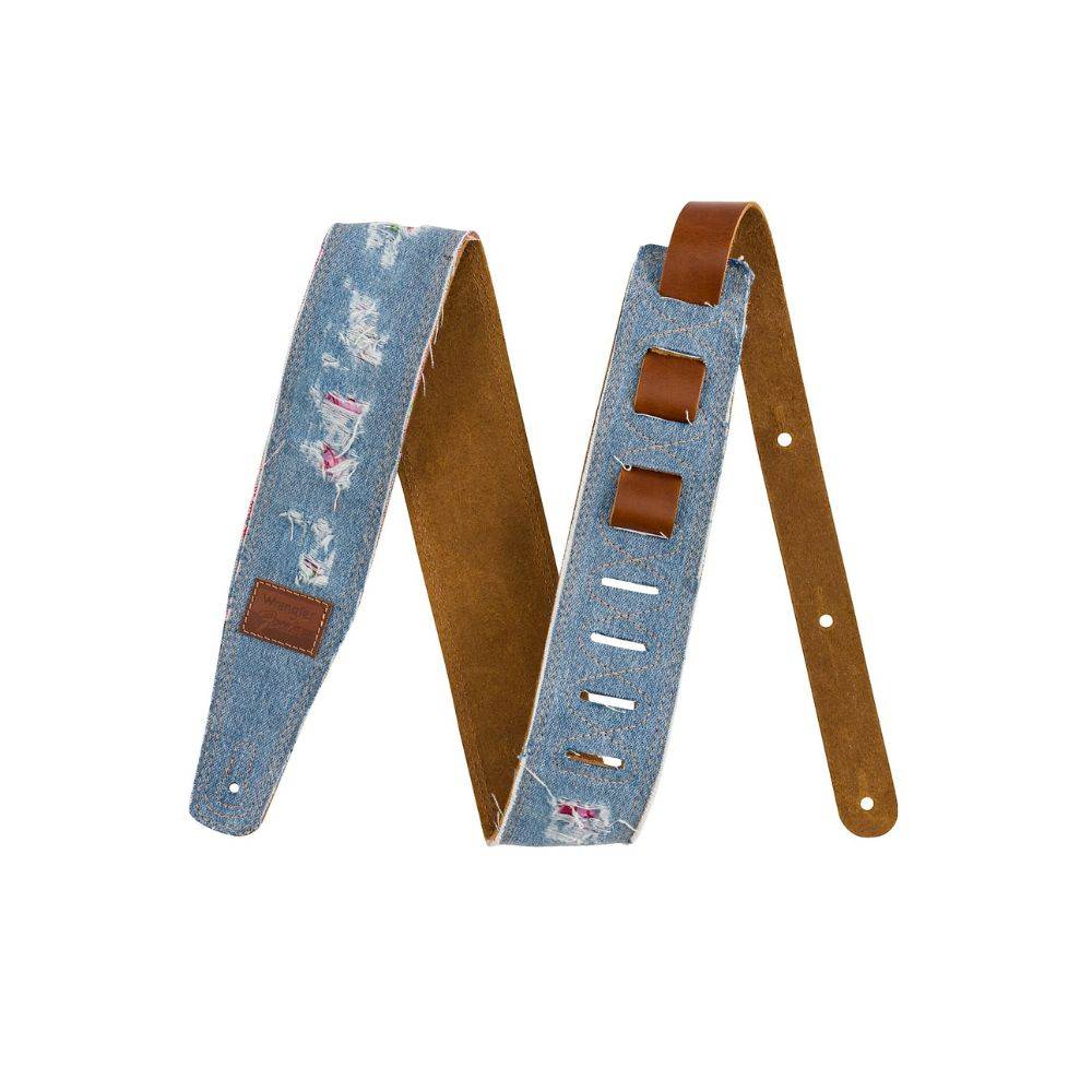 Fender x Wrangler Ripped Paisley Denim Straps Indigo 背帶