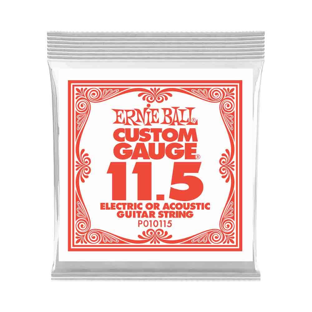 Ernie Ball Custom Gauge Plain Steel 10115 經典不鏽鋼 電吉他零弦 (單入裝) 11.5