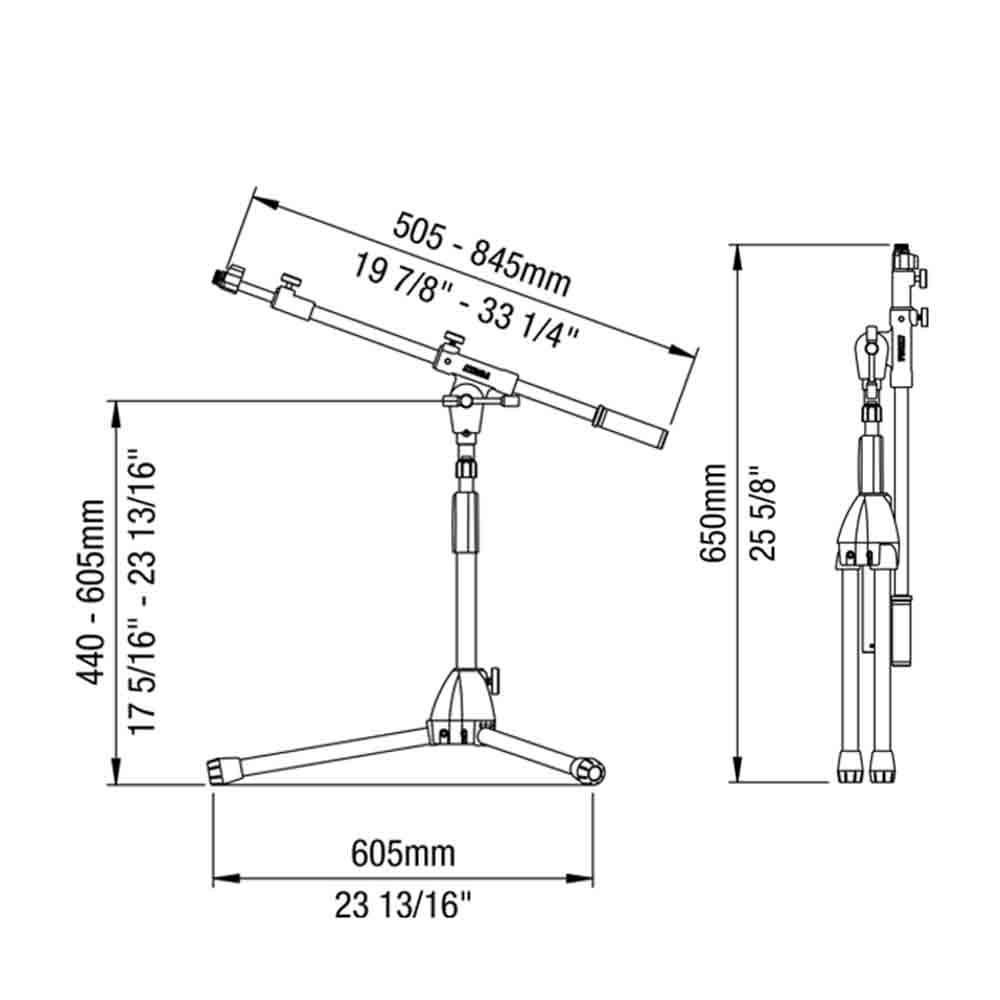 TAMA Low Profile Telescoping Boom Stand MS436LBK 麥克風架 TAMA Low Profile Telescoping Boom Stand MS436LBK 麥克風架
